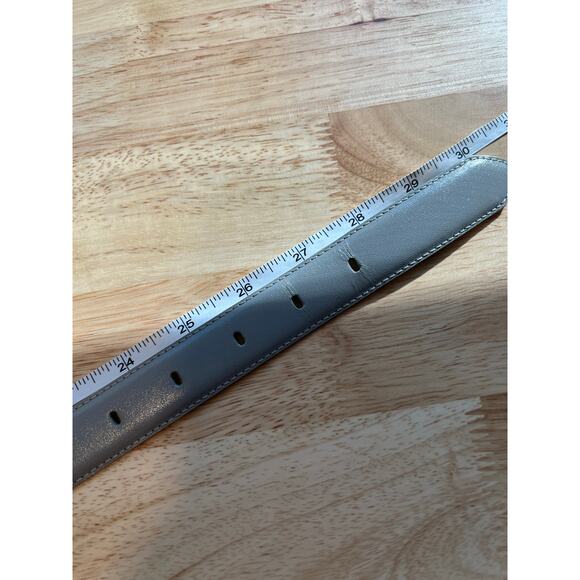 Liz Claiborne Black Leather Gold Buckle Belt Size Small JL - Picture 9 of 11